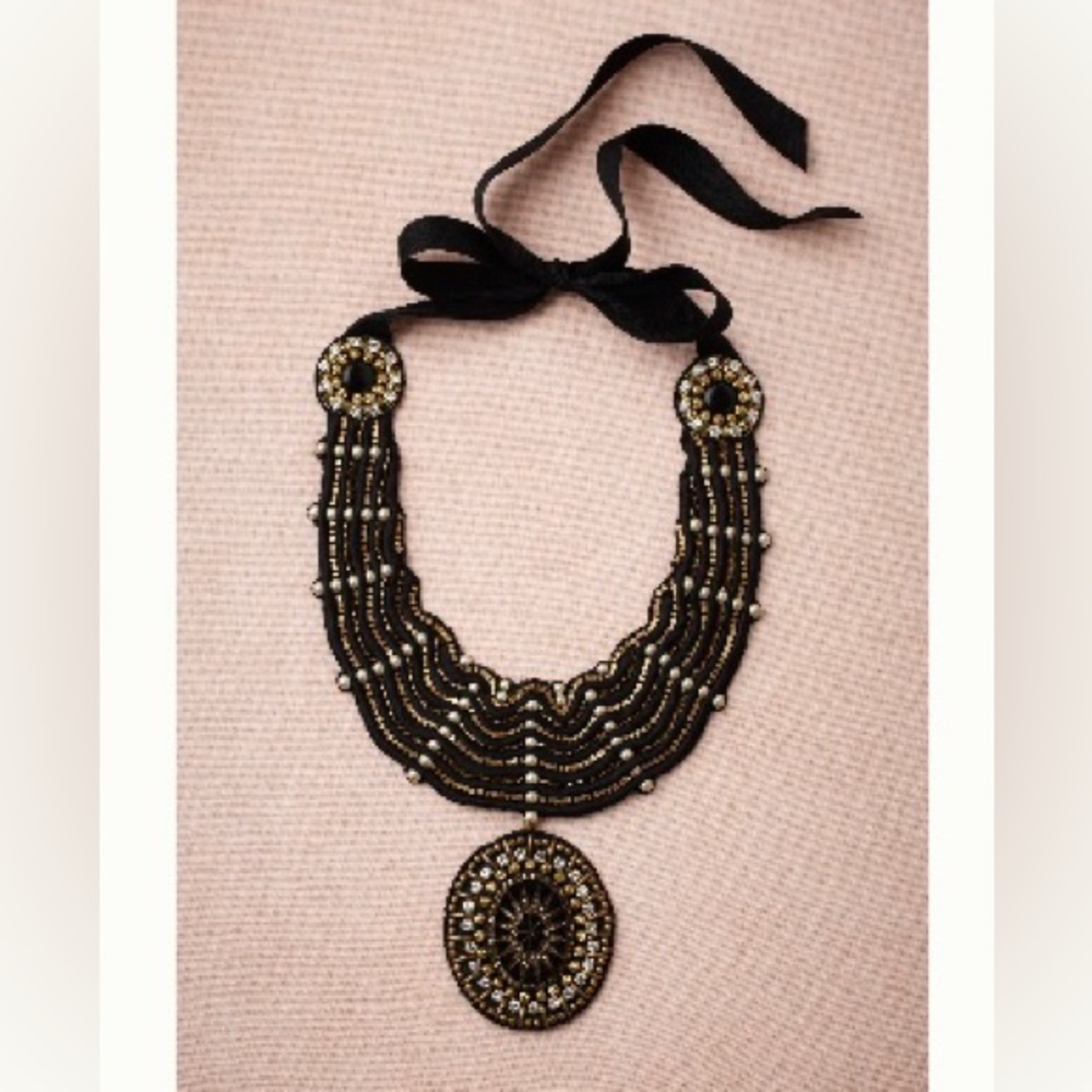 BHLDN Ranjana Khan Cassiopeia Beaded Statement Necklace